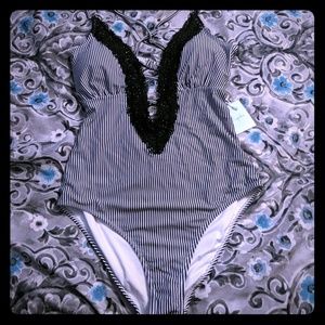 NWT Cupshe Striped One Piece